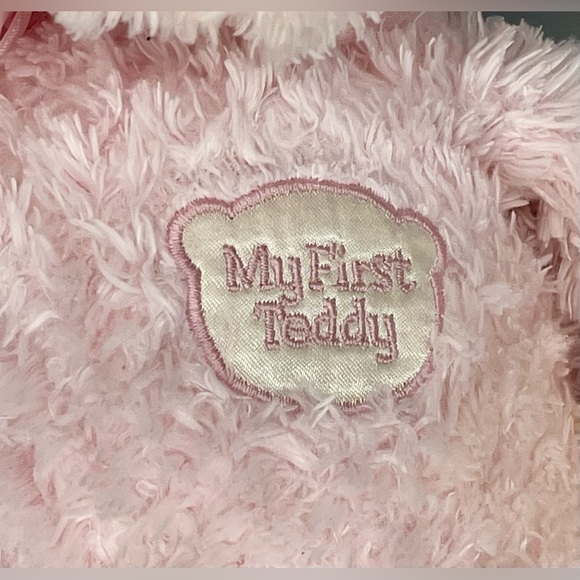 Gund Baby My First Teddy Bear Pink Plush Stuffed Animal 58617 Sewn Eyes 14” - Picture 3 of 9